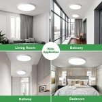 15.8 Inch LED Flush Mount Ceiling Light, 32W, 3480LM,Ceiling Light 3000K/4000K/6000K CCT Selectable,Low Profile Light Fixture for Kitchen, Bedroom,ect