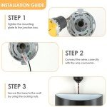 FOLKSMATE Modern LED Wall Sconces, 3000K Warm White Hardwired Wall Lights Set of 2, 10W Up and Down Wall Mount Light, Matte Black Indoor Sconces Wall Lighting