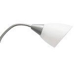 Simple Designs LF2006-SBG 67" Contemporary Multi Head Medusa 5 Light Adjustable Gooseneck Silver Floor Lamp with Blue, White, Gray Shades for Kids Bedroom Playroom Living Room Office
