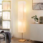 GyroVu 65" Floor Lamp for Living Room, 3 Way Dimmable Standing Lamp for Bedroom, Corner Floor Lamp for Office& Living Room(Bulbs Included)