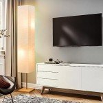GyroVu 65" Floor Lamp for Living Room, 3 Way Dimmable Standing Lamp for Bedroom, Corner Floor Lamp for Office& Living Room(Bulbs Included)