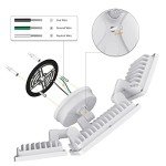 Onforu 100W LED Security Light, 9000LM Outdoor Indoor Flood Lights with 3 Adjustable Heads, IP65 Waterproof LED Exterior Floodlight, 6500K White Wall Mount Security Light for Yard, Garage(White)