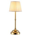 KDG Portables Cordless Table Lamp, Fabric Shade Desk Lamp, 4000mAh Rechargeable Battery Powered Lighting, Dimmable Light for Dining Room, Bedroom, Bedside, Bar, Night Light, Camping, Balcony (Bronze)