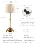 KDG Portables Cordless Table Lamp, Fabric Shade Desk Lamp, 4000mAh Rechargeable Battery Powered Lighting, Dimmable Light for Dining Room, Bedroom, Bedside, Bar, Night Light, Camping, Balcony (Bronze)