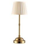 KDG Portables Cordless Table Lamp, Fabric Shade Desk Lamp, 4000mAh Rechargeable Battery Powered Lighting, Dimmable Light for Dining Room, Bedroom, Bedside, Bar, Night Light, Camping, Balcony (Bronze)