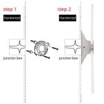 KICAAO Modern Wall Sconces Set of Two, Led Wall Light 10w, 6000k White Light Up Downlight, Hardwired Acrylic Wall Light Lighting, Suitable for Living Room Corridor Bedside (Cool White 6000K 2Pack)