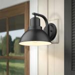 zeyu 8.4 Inch Indoor Wall Mount Lamp Light Fixture, Industrial Wall Sconce Lighting for Hallway Bedroom, Black Finish, ZY24-1W BK