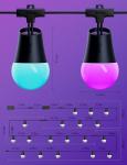 Govee Smart Outdoor String Lights 2, 144ft Outdoor Lights with Dimmable Warm White LED Bulbs, 47 Scene Modes for Patio, Backyard, Balcony, IP65 Waterproof, Works with Alexa, App Control