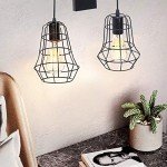 Xuthusman Industrial Wheel Pulley Wall Light Rustic Iron Sconce Hallway Metal Cage Shade Wall Light Fixture Rusty Color 110-220V for Indoor/Outdoo Lighting(Rustic Iron Wall Lamp)