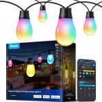 Govee S14 Bulb Outdoor String Lights 2, 96ft Smart RGBIC Warm White Patio Lights with 30 LED Bulbs, 111 Scene Modes for Outdoor Decor, Works with Alexa, Google, Matter, APP Control, IP66 Waterproof