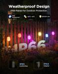 Govee S14 Bulb Outdoor String Lights 2, 96ft Smart RGBIC Warm White Patio Lights with 30 LED Bulbs, 111 Scene Modes for Outdoor Decor, Works with Alexa, Google, Matter, APP Control, IP66 Waterproof