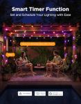 Govee S14 Bulb Outdoor String Lights 2, 96ft Smart RGBIC Warm White Patio Lights with 30 LED Bulbs, 111 Scene Modes for Outdoor Decor, Works with Alexa, Google, Matter, APP Control, IP66 Waterproof