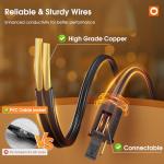 addlon 50FT LED Outdoor String Lights with Edison Shatterproof Bulbs, Weatherproof Strand, Commercial Grade Patio Lights, Decorative for Garden or Patio, Black