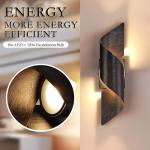 FLQMYQ LED Up Down Wall Light, Porch Light, Exterior LED Wall Mounted Light, Modern Outdoor Wall Sconce, Light Fixture for Indoor and Outdoor