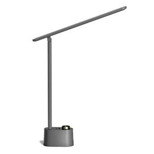 Honeywell HWT-H01 LED Desk Lamp Stepless Dimmable Table Lamp with USB A+C Dual Charging Port Eye-Caring Foldable Desk Light with 3 Color Modes for Home Office Bedroom Reading Study Sunturalux (Gray)