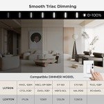 12-Inch Dimmable LED Flush Mount Ceiling Light