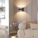 Aipsun 4 Pack Black Modern LED Wall Sconce Hardwired Indoor Wall Lights Up and Down Wall Mount Light for Living Room Bedroom Hallway Corridor Conservatory Warm White 3000K(with G9 Bulbs)