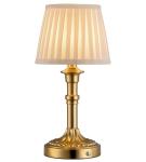 KDG Cordless Portables Table Lamp, LED Fabric Shade Small Desk Lamps, 4000mAh Battery Powered Lighting, 2700K Stepless Dimmable Light for Living Room, Dining Room, Bedroom, Bedside (Bronze)