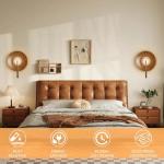 Hyunbae Mid Century Modern Wall Sconces Indoor, Dimmable LED Wall Sconce with Fluted Glass Shade, Brass Wall Lights for Living Room, Bedroom, Bathroom, Hallway, Dining Room, 2700K