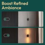 ALAMPEVER Wall Sconce with T10 Bulbs, Modern Bathroom Black Wall Sconces, Clean Lines Design, Dimmable Wall Light for Bedroom, Living Room, Hallway, Entryway, Café, and Bar