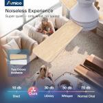 Amico Ceiling Fans with Lights, 42 inch Low Profile Ceiling Fan with Light and Remote Control, Flush Mount, Reversible, 3CCT, Dimmable, Noiseless, White Ceiling Fan for Bedroom, Indoor/Outdoor Use