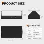 Aoceley Indoor Modern Led Aluminum Wall Sconces,18W 5CCT 3000K-6000K Dimmable Hardwired Wall Light with Rotatable Lampshade,Contemporary Wall Lamp for Bedroom Living Room Hallway Stairway(Black,2Pack)