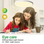 TALOYA 2 Pack 12 Inch LED Flush Mount Ceiling Light Fixture for Living Room Basement Closet Hallway Laundry Room Porch,20W Equivs to 200W 3000k/3500K/4000k/5000K/6500k
