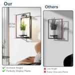 Shineled Wall Plant Holder, Indoor Plants Holders for Remote Grow Lights, Plant Shelves Hanging Planters, Framed Plants Holder for Living Room, 2 Pack (Medium)