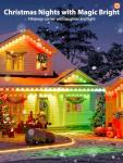 addlon 200FT Permanent Outdoor Lights, RGB+IC Smart LED Outdoor Lights for House, App & Remote Control, DIY Scene Mode, IP67 Waterproof Christmas Light, Holiday, Party, Halloween Decorations