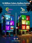 addlon 200FT Permanent Outdoor Lights, RGB+IC Smart LED Outdoor Lights for House, App & Remote Control, DIY Scene Mode, IP67 Waterproof Christmas Light, Holiday, Party, Halloween Decorations