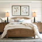 PARTPHONER Traditional Table Lamp Set of 2, Rustic Farmhouse Table Lamps for Living Room Bedroom, 22" Bedside Desk Lamps Vintage Nightstand Lamps with Linen Shades, Black