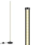 EDISHINE LED Corner Floor Lamp, 57.5" Minimalist Dimmable Sleek Light, Adjustable Height, Standing Tall Floor Lamps for Living Room, Bedroom, Office, 3000K Warm White Light, Black