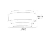 LightInTheBox Modern Wall Light, Black Indoor Wall Light Metal Wall Sconce for Home Theater, Staircase, Basement, Bedroom (2PCS)