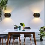 LightInTheBox Modern Wall Light, Black Indoor Wall Light Metal Wall Sconce for Home Theater, Staircase, Basement, Bedroom (2PCS)