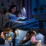 JOSTIC LED Desk Lamp with Wireless Charger, USB Charging Port, 10 Brightness, 5 Color Modes, Desk Lamps for Home Office, Dimmable Table Lamp Eye Caring Reading Light, Touch Control, Auto Timer, Black