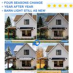 VICTOGATE 2 Pack Outdoor Wall Lights Wall Mount for House, Porch Light Fixtures, Matte Black Modern Farmhouse Wall Sconce, Classic Barn Lights Outdoor & Indoor-E26 Socket