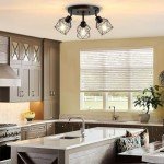 Adjustable 3-Light Farmhouse Ceiling Light Fixture