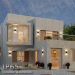 ilucezzo Wall Lights for Bedroom Up and Down Indoor Wall Light, Outdoor Wall Sconces LED Dimmable, 7.8 Inch Modern Porch Light, IP65 Waterproof Wall Lamp for Yard,120-277V,15.5W 3000K CRI90+ (Black)