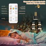 VerRon Set of 2 Battery Operated Wall Sconces, Wireless Wall Lights with Remote, Black & Gold Dimmable Wall Lamps with 3000K/4000K/6000K LED Bulbs, Modern Sconces for Bedroom Living Room Hallway