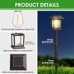 Benany Solar Pathway Lights Outdoor, 12 Pack Upgraded LED Waterproof Solar Outdoor Lights, Outside Driveway Garden Landscape Walkway Path Yard Lawn Decor