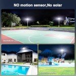 Onforu 100W Flood Lights Outdoor, 9000lm Bright LED Work Light with Plug, 6500K Daylight White LED Flood Lighting, IP66 Waterproof Security Lights Yard Lights for Yard Garage Stadium 2 Pack