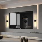 Battery Operated Wall Sconces Set of 2, 𝐔𝐩𝐠𝐫𝐚𝐝𝐞𝐝 12000mAh Rotatable Picture Lights with Remote Control, Dimmable 3000-6500K LED Rechargeable Wall Lights for Living Room Bedroom Mirror, 28.3In