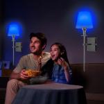 Wall Lights Battery Operated Wall Sconces Set Of 2,Black Rechargeable Wall Light With Wireless Remote Dimmable,12 Colors Modes Cordless Battery Sconce Indoor Wall lamp for Bedroom Living Room Hallway