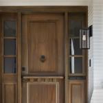 GLOBE Electric 44176 1-Light Outdoor/Indoor Wall Sconce, Matte Black Finish, Clear Glass Shade, Weather-Resistant Modern Exterior Light