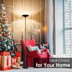 BoostArea Floor Lamp/Standing Lamp, 20W 2000LM LED Torchiere Lamp, Stepless Dimmable, Touch Control, 3000K Daylight, 50000hrs Lifespan for Living Room, Bedroom