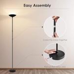 BoostArea Floor Lamp/Standing Lamp, 20W 2000LM LED Torchiere Lamp, Stepless Dimmable, Touch Control, 3000K Daylight, 50000hrs Lifespan for Living Room, Bedroom
