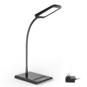 TROND Desk Lamp, Bright Dimmable Eye-Caring Table Lamp, 3 Color Modes 7 Brightness Levels, Flexible Gooseneck, Touch Control, Memory Function, Desk Light for Home Office Dorm Room Essentials