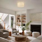 Vexagyle 13inch Semi Flush Mount Ceiling Light Fixture,3-Light Ceiling Mount Drum Light Fixture with Linen Shade,Modern Close to Ceiling Lamps for Living Room, Bedroom, Dining Room,Hallway