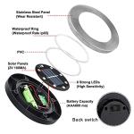 Solar Ground Lights, Waterproof Solar Garden Lights, Upgraded Outdoor Garden Waterproof Bright in-Ground Lights, Landscape Lighting for Pathway,Yard,Deck,Lawn,Patio,Walkway (16 Pack Warm Light)