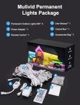 MuliVid 150Ft Permanent Outdoor Lights,Smart RGB Outdoor Lights with Remote APP Control, IP67 Waterproof Outside Light for House for Christmas, Halloween, Holiday, Party, Daily